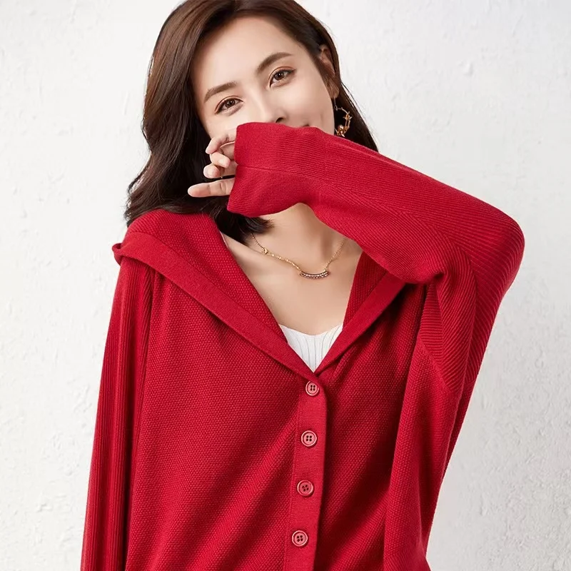 Women-Loose-Hooded-Sweater-Coat-Autumn-Winter-Long-Sleeve-Knitted-Coat ...