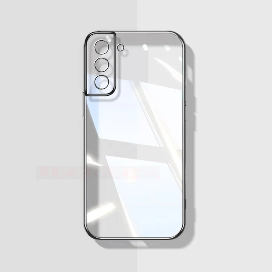 Clear Luxury Plating Bumper Shockproof TPU Phone Case