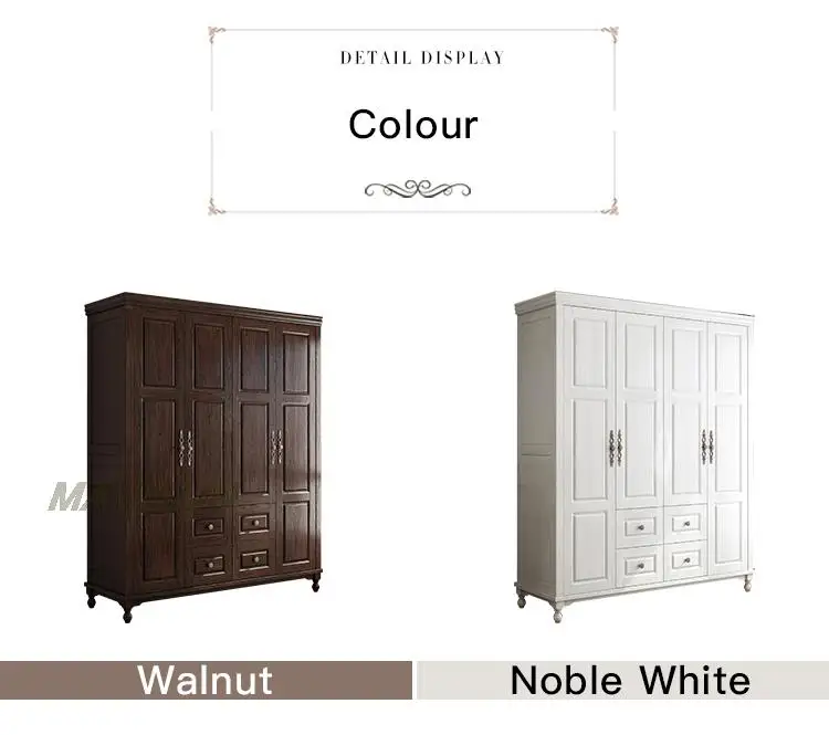 خزانة ملابس بتصميم ريفي كلاسيكي