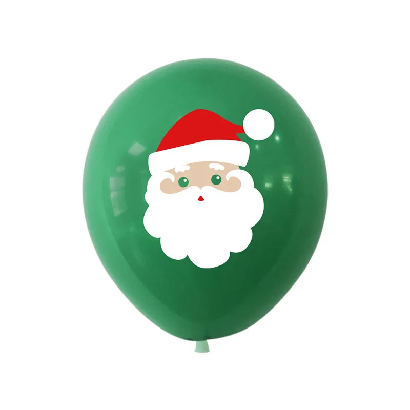 thumbnail image 1 of Globo de látex impreso de 12 pulgadas para decoración navideña de centro comercial, hogar, árbol de Navidad, Papá Noel, alce, juguetes para niños, 1 of 5