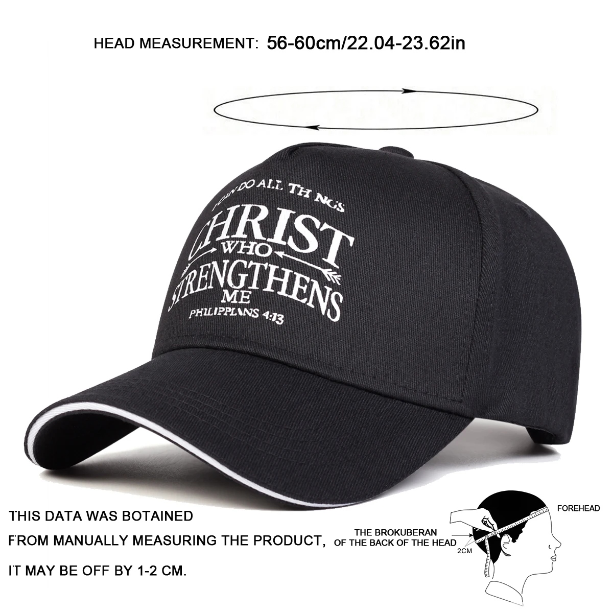 Unisex CHRISTUS Brief Stickerei Baseball Caps Frühling Herbst Outdoor Einstellbare Casual Hüte Papa Hut Sonnenschutz Hut Sport Kappe – Detail 6