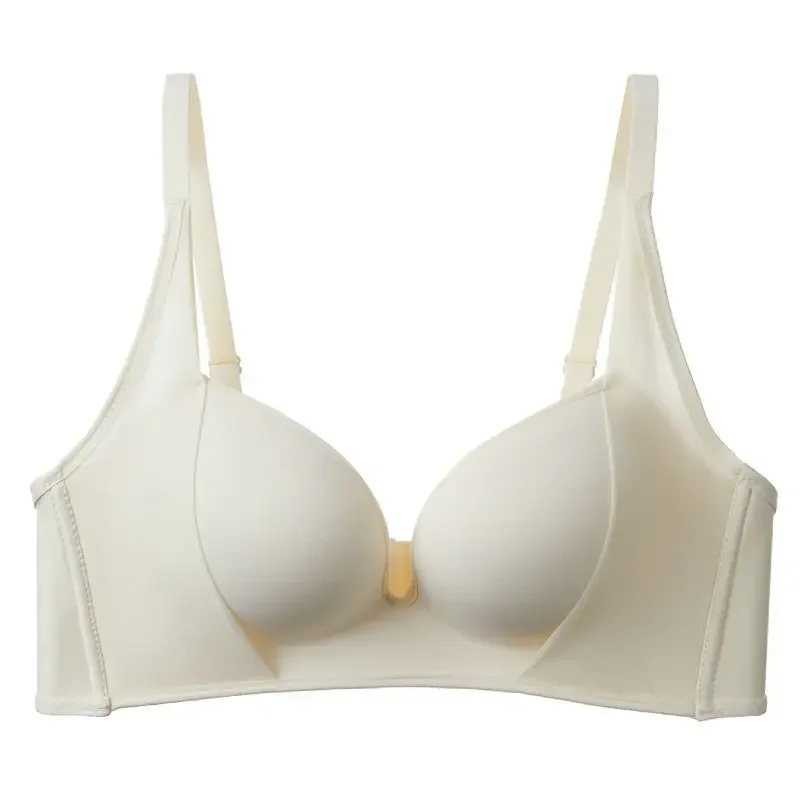 Wireless push up bra from another angle with clean lines and supportive band