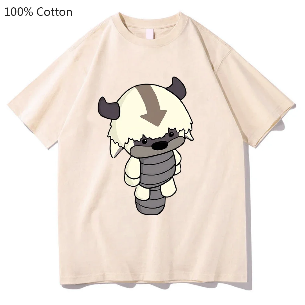 Футболка Аватара Последний пневматический Аниме Топ с мультяшным рисунком унисекс летняя футболка Ulzang с коротким рукавом 100% хлопок футболка