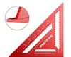7/12 Inch Thickened 45/90 Degree Angle Ruler Aluminum Alloy Woodworking Triangle Ruler High Precision Carpentry measuring Tools 5