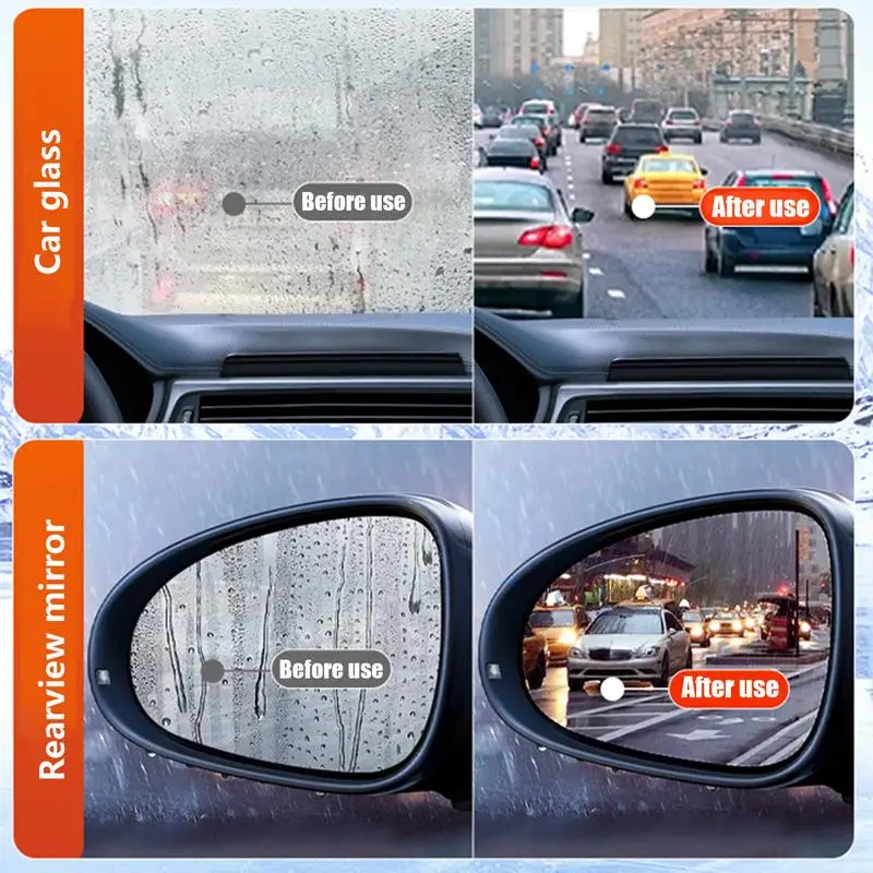 50ml Rainproof Anti-fog Agent For Car Glass Anti Rain Anti-Fog Coating Windshield Cleaner Inside Long Lasting For Glasses
