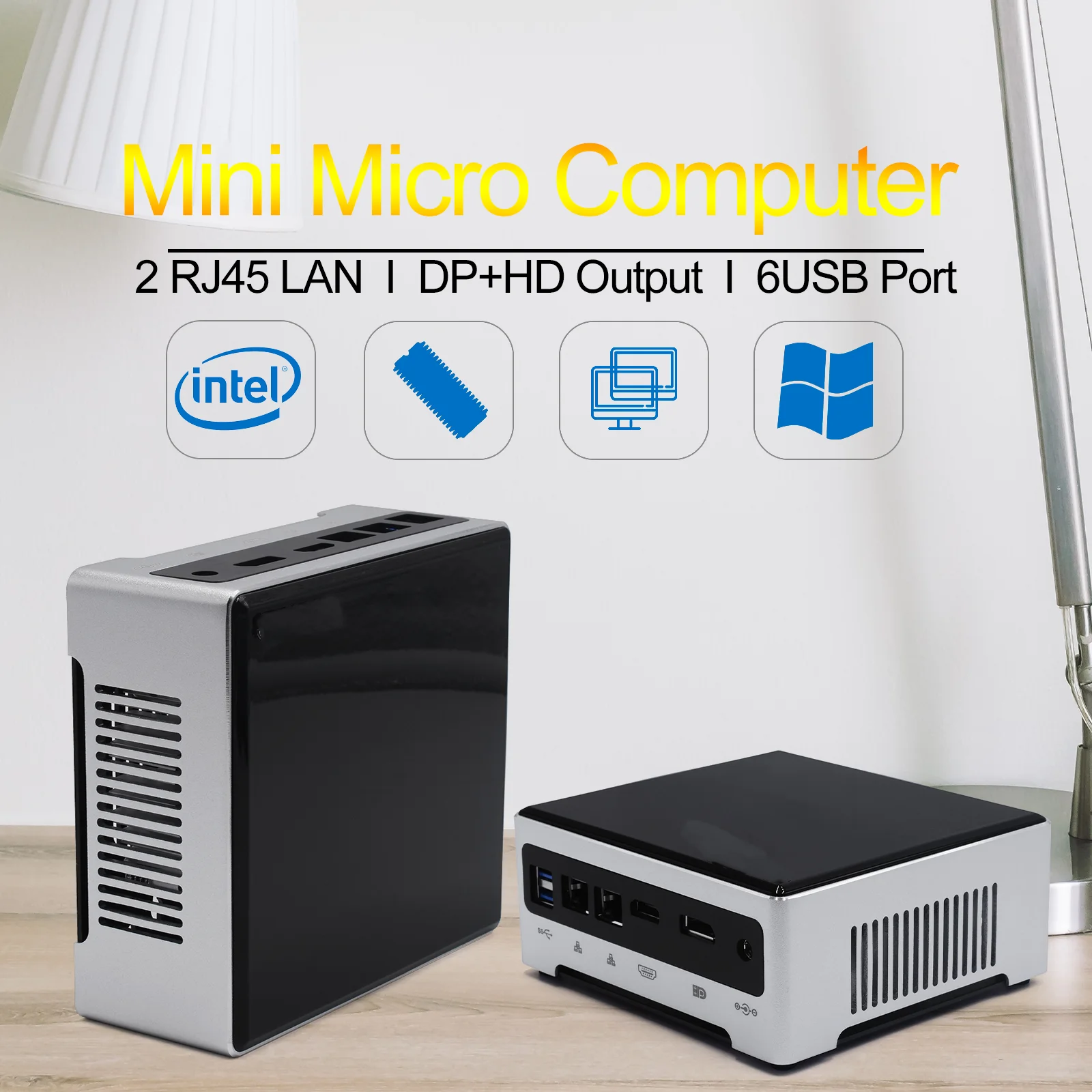 

HYSTOU Turbo Frequency 4.80 GHz 16M Cache Windows 10 Pro Gaming Mini PC Intel Core i9 9880H DDR4 SO-DIMM 260 Pin Office Computer