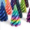Mini 3D Printed Spiral Fidget Toys Stress Relief Infinity Magic Cube Spiral Cone Screw Funny Pyramid Fidget Toys For Kids Adults 4
