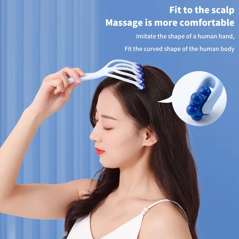 Five Claws Head Roller Massage Dredging Meridian Massage Comb Scalp Acupoint Massage Relax Health Care Tools Relieve Pain 2