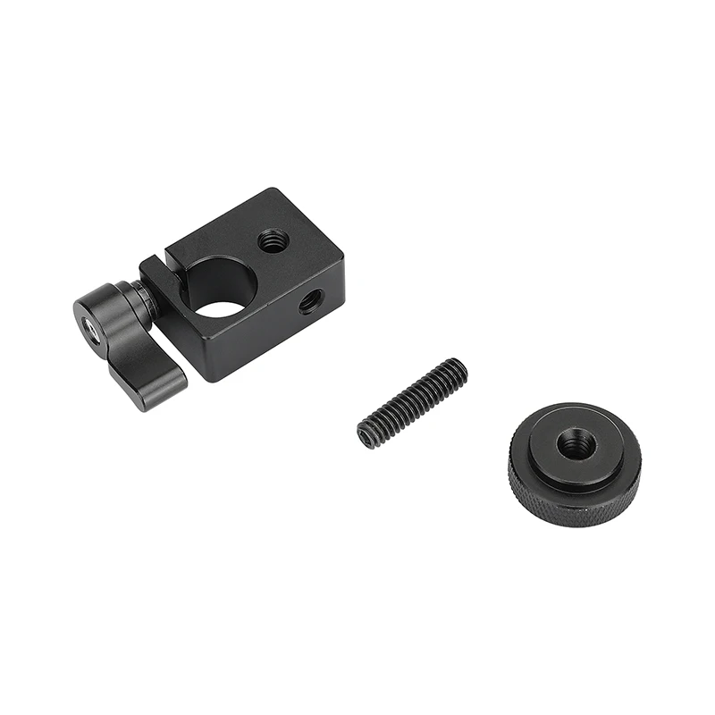 15mm Single Rod Clamp Adapter with 1/4" Screw Connector Mount For Camera Rig Mon
