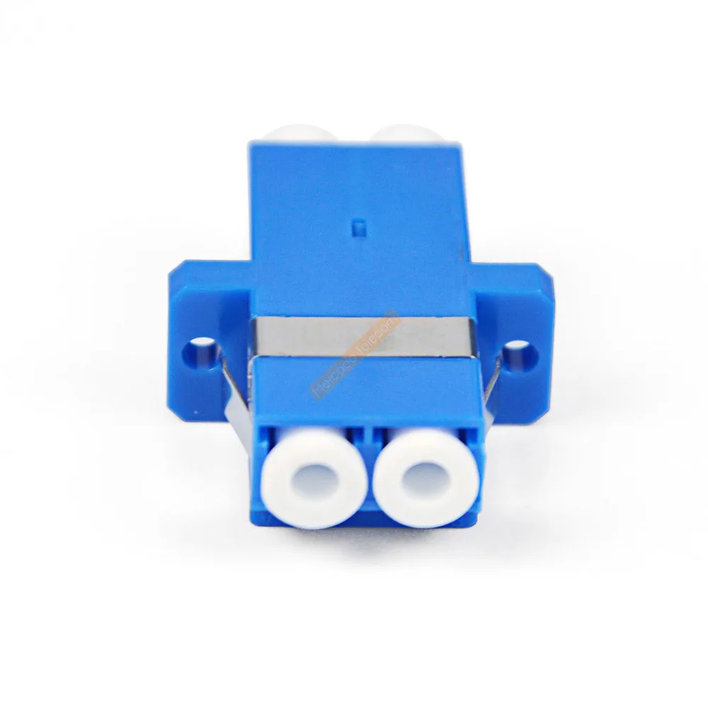 Fiber Optic Connector Adapter LC/UPC SM Flange Singlemode Simplex LC-LC UPC Coupler 50pcs/lot Special to Brazil fiber optic adapter