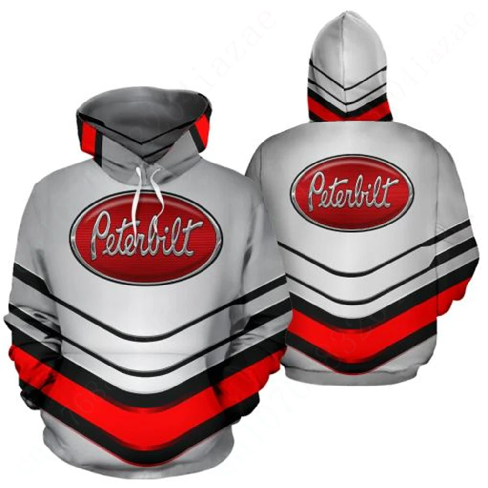 

Peterbilt Hoodies For Men Women Casual Hoodies Anime Sweatshirt Unisex Clothing 3D Printing Pullover Top Harajuku Zip Hoodie