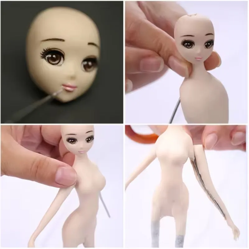3D Dolls Face Silicone Mold Fondant Molds DIY Cake Decorating Tool Baby Face Sugarcrafts Soft Pottery Polyme Clay Tool