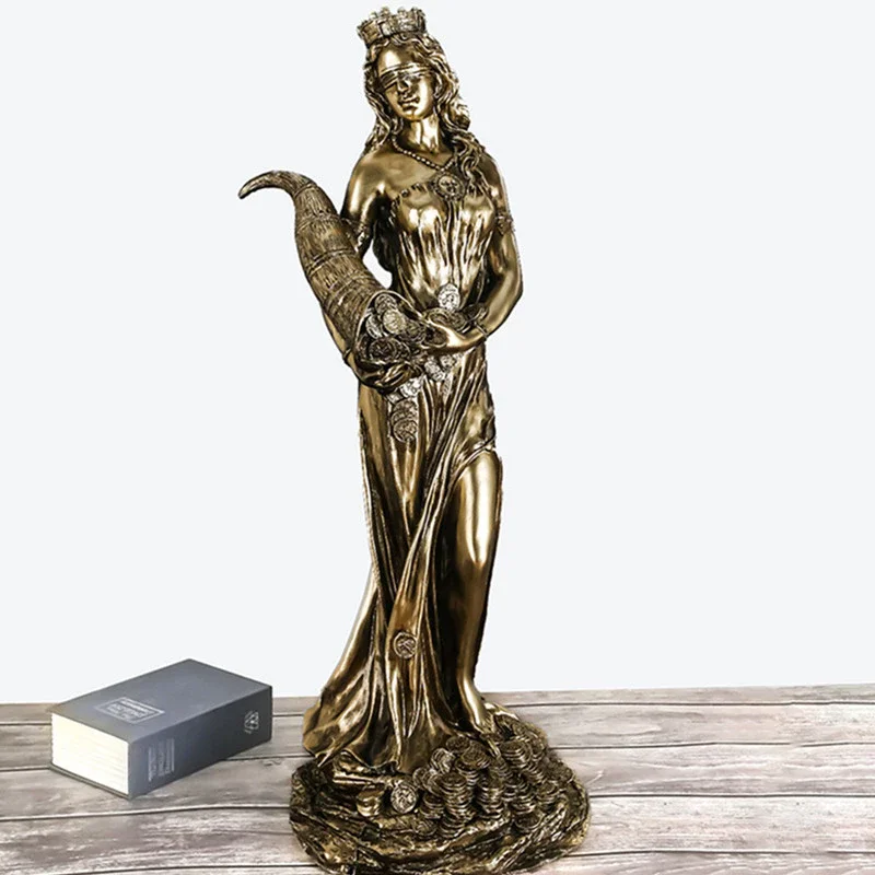 Statue grecque de la Fortune dorée
