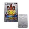 New 9 models DIY Pokemon Metal Cards Pikachu Charizard Silver Vmax TAG Battle Card Game Collection Cards Gift Toys 1