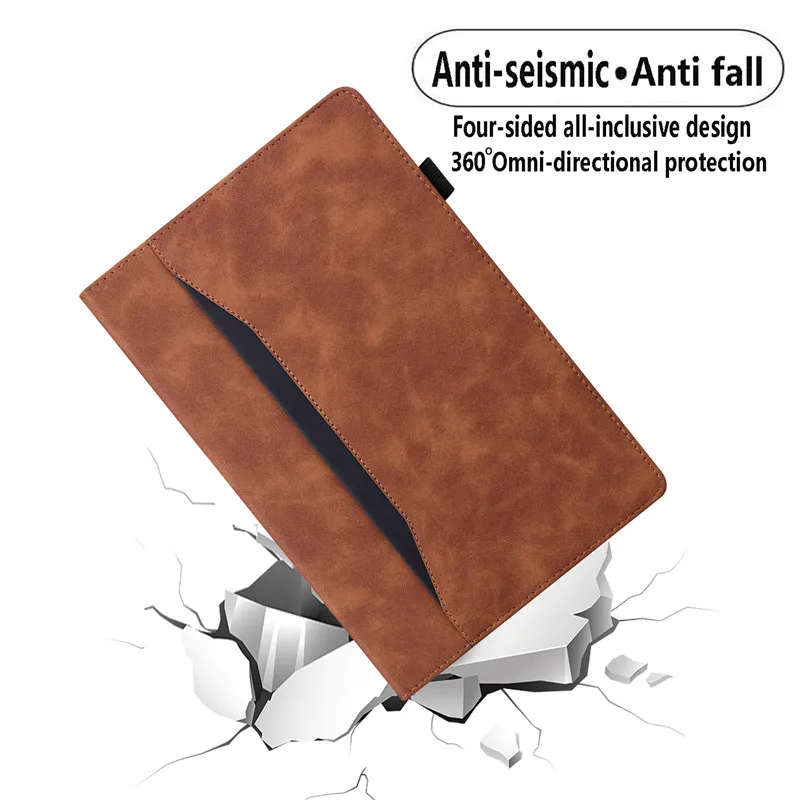 Capa para Lenovo Tab m8 m Fhd Tb8505x 8505f 8506f 8705f Tablet Case Couro do Plutônio Negócio Folio Escudo para Motorola Tab G20 Capa - Imagem 4
