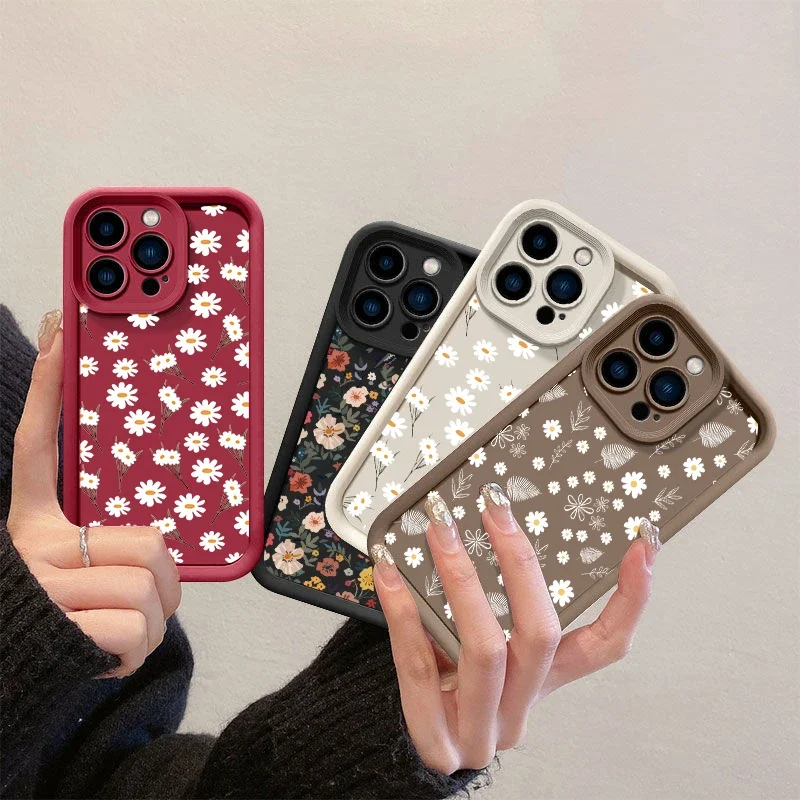 Chic Daisy Flower Full Protection Phone Case