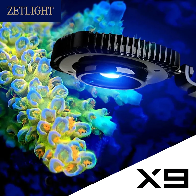 ZETLIGHT X9 66W/96W Bluetooth & WiFi RGB Adjustable Color Channels Marine Aquarium LED light for Saltwater Coral Reef Fish Tank aquarium light,aquarium lamp
