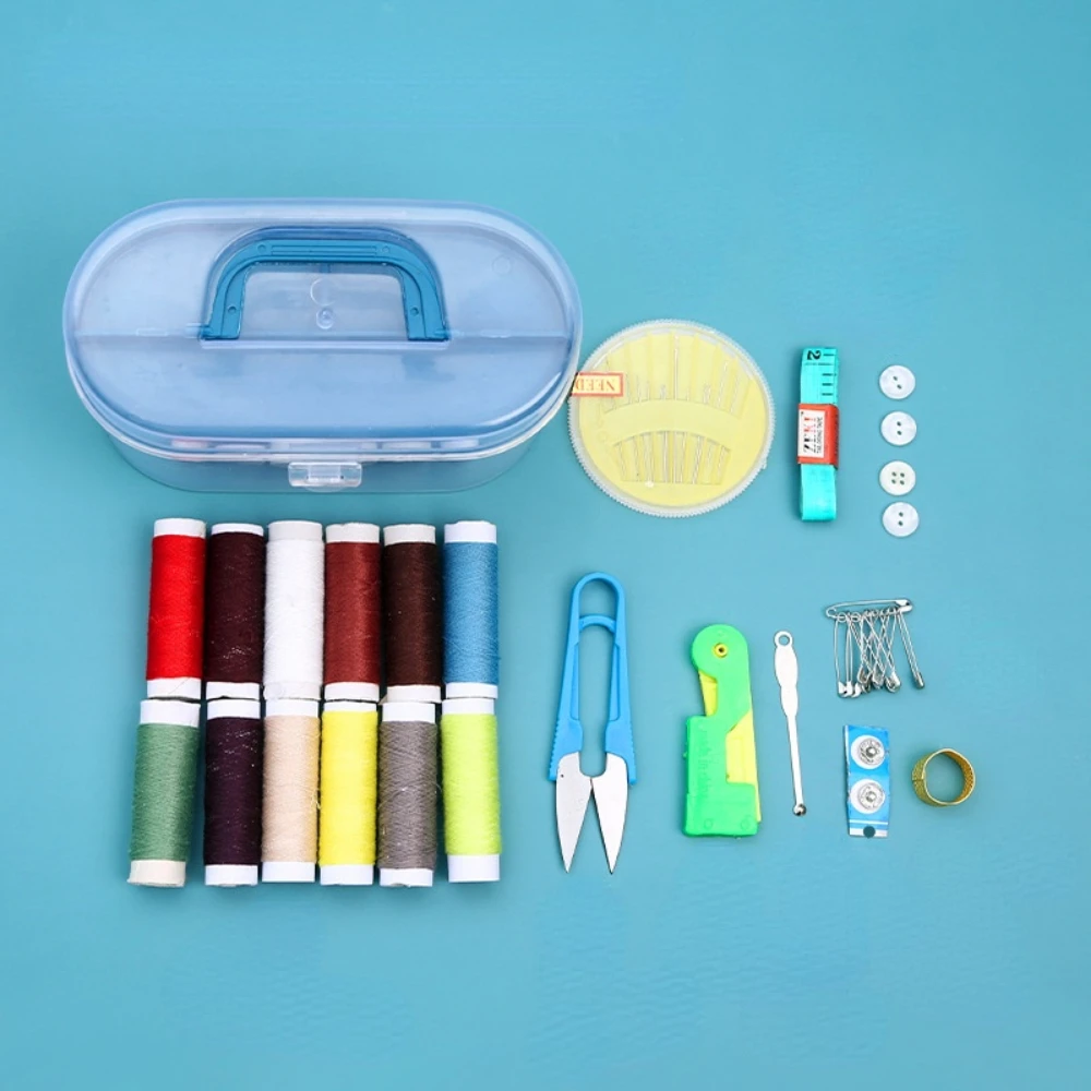  XZJJZ Kit de costura multifunción para manualidades, juego de  cajas de costura para coser a mano, hilo de bordar, accesorios de costura  (color A, tamaño: talla única) : Arte y Manualidades