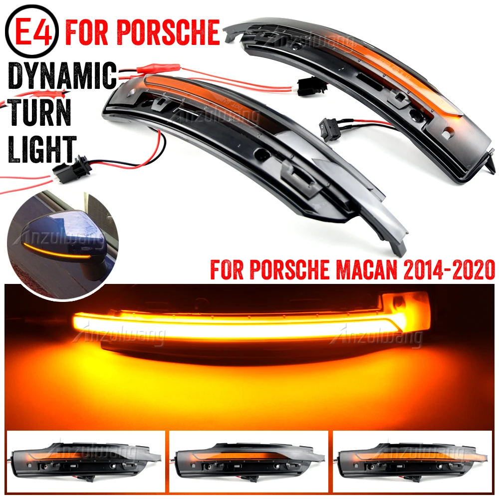 

2PCS Dynamic Blinker Turn Signal LED Sequential Side Mirror light For Porsche Macan 2014 2015 2016 2017 2018 2019 2020