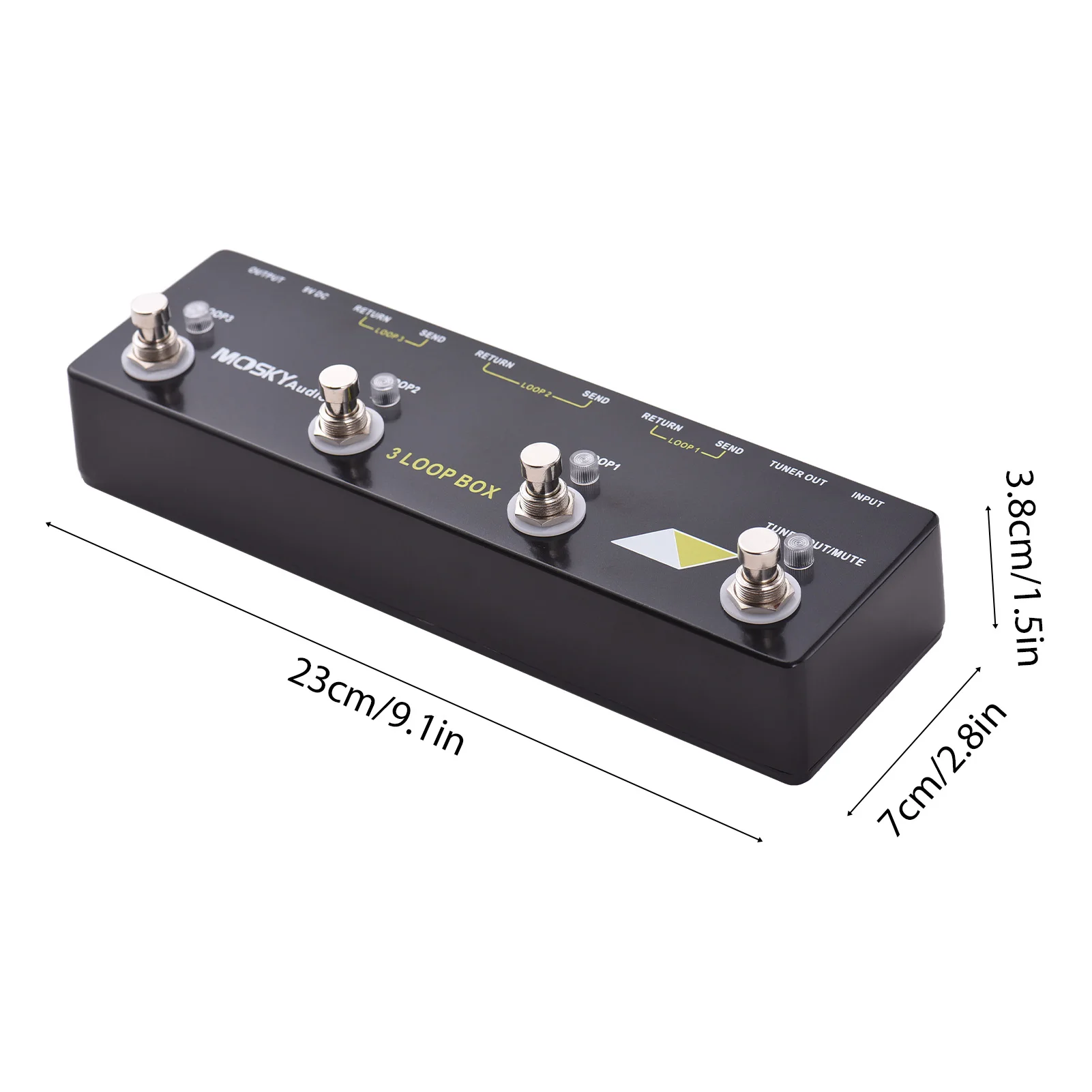 3 Loop Box Guitar Effect Pedal Channel Selection True Bypass Guitar Effects Loop Switcher Pedal Channel Switcher Box