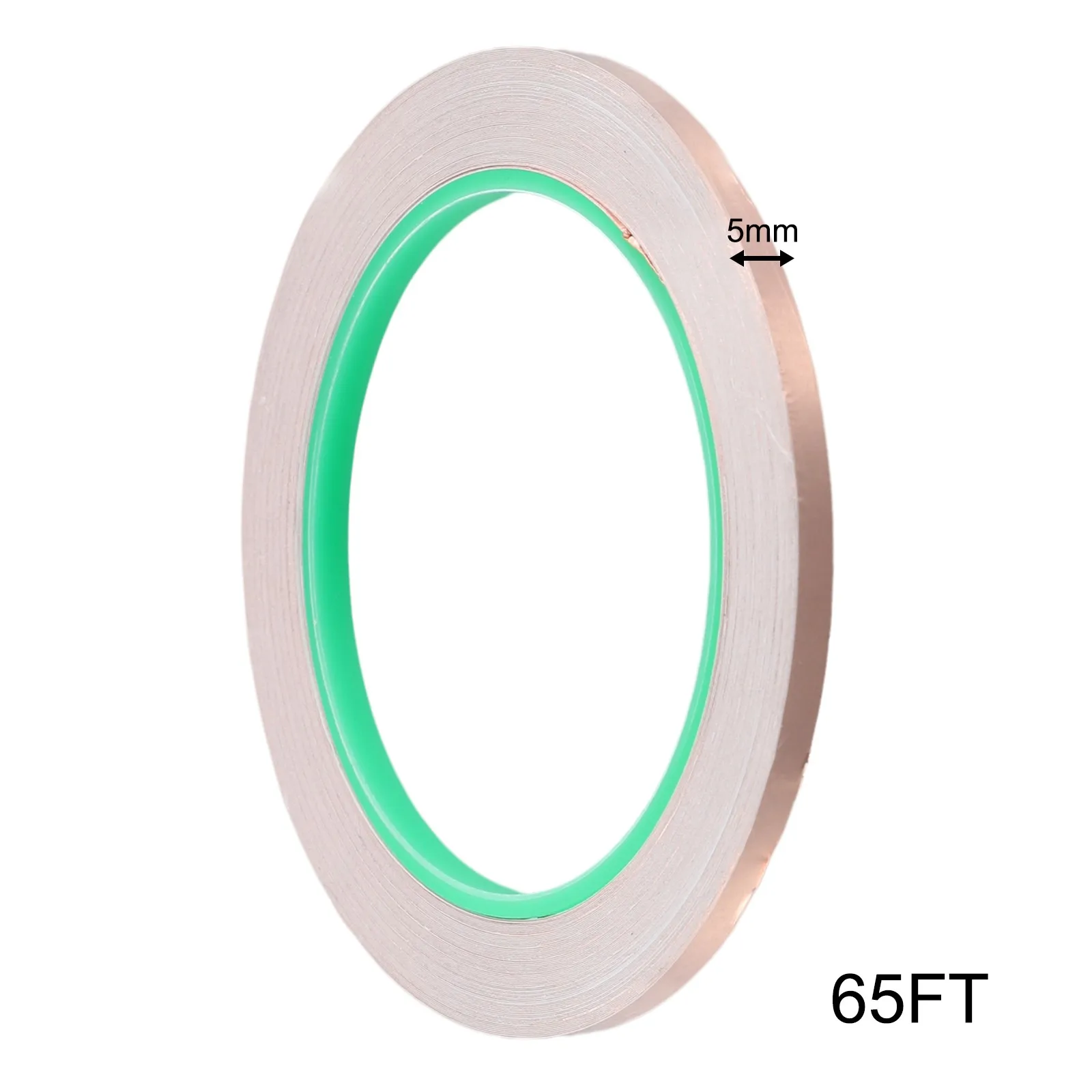 20m Double Conductive Copper Foil Tape with EMI Shielding and Adhesive Repellent Properties