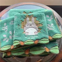 Miniso Cartoon Totoro Cotton Bath Towel Super Soft Home Bathroom Washing Hand Face Towel 1