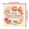 FOOD Bold-easy Patterns Coloring Book for Adults Cute Drawing Book Perfect Gift for Party and Birthday 6