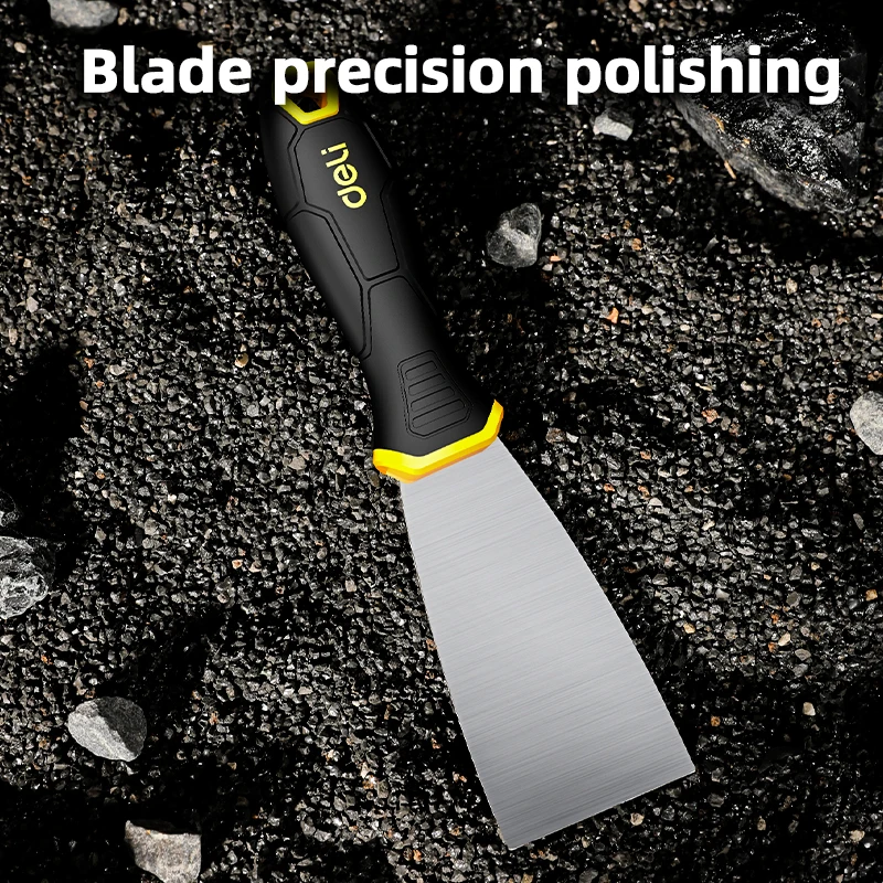 Putty Knife Scraper DELI 2'' 3'' 4'' Putty Trowel Grease Knife Professional Grease Knife Scrapers Dry Wall Scraper Decorative Paint Tools