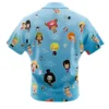 Chibi Strawhat Crew Pattern One PieceButton Up Hawaiian ShirtFashion Trend Breathable Loose Versatile Casual Sports Summer Men 2