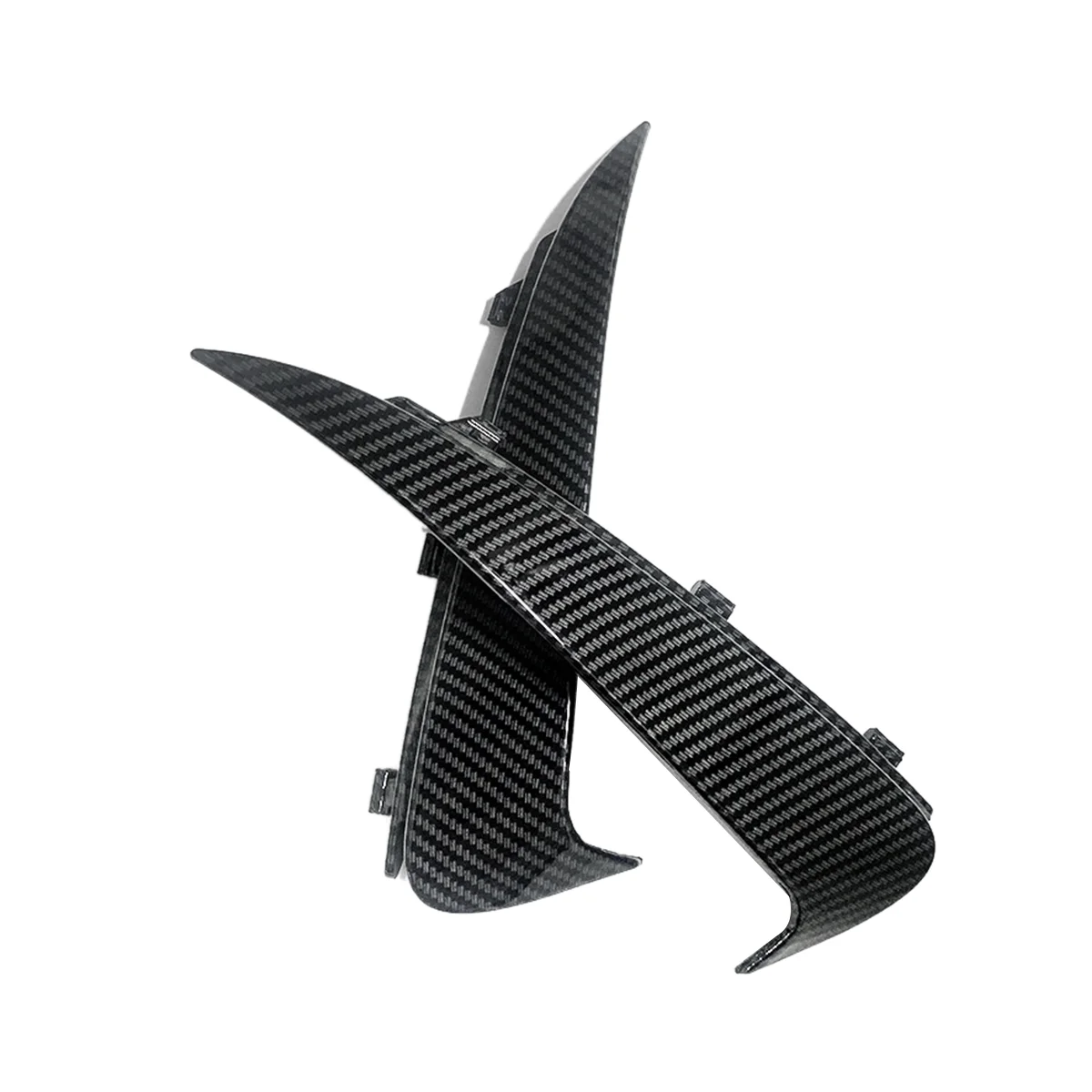 

1Pair Rear Bumper Canard Flaps Spoiler Cover Trim for Mercedes Benz C Class W205 C180 C200 2015-2021 Sedan Wind Blade