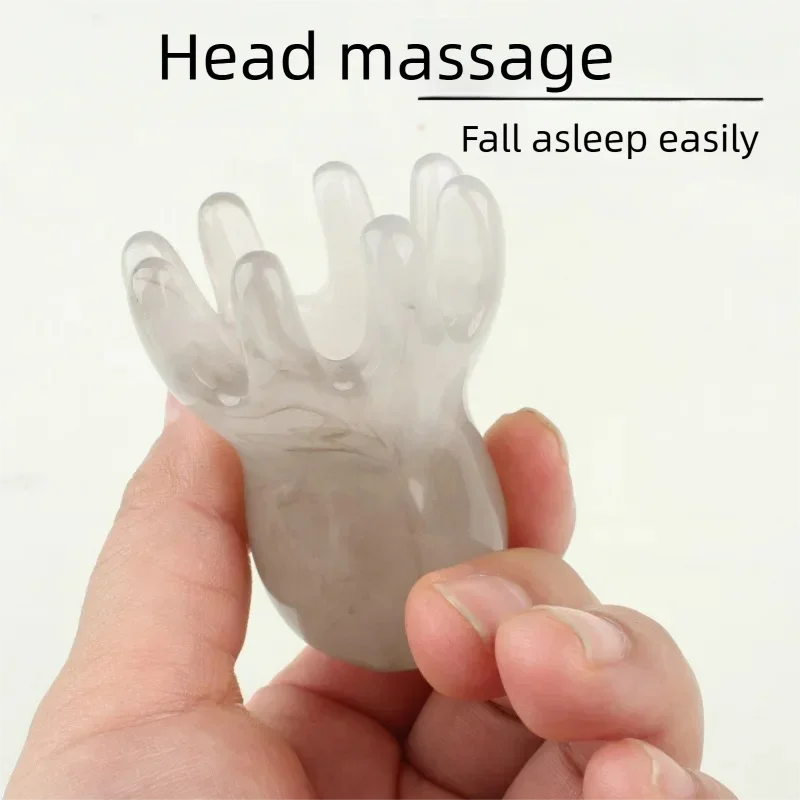 Head Massage Comb Resin Octopus Head Massage Comb Head Dredging Scalp Meridian Comb Acupuncture SPA Gua Sha Health Massage Tool