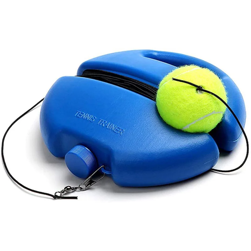 Tennis Accessories Tennis Trainer Heavy Duty Tennis Training Aids Base With Elastic Rope Ball Practice Self-Duty Rebound Tennis Trainer Partner Sparring Device