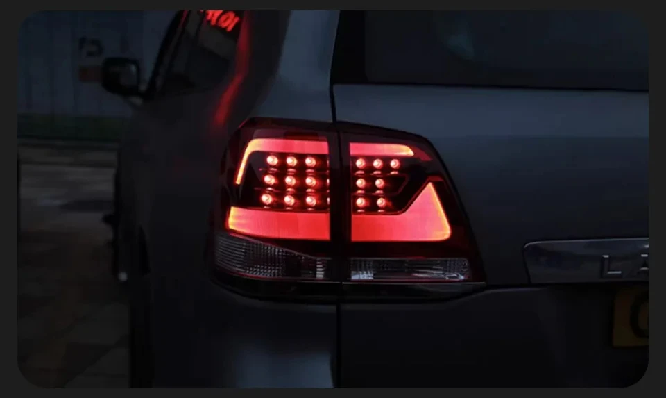 Car Lights for Toyota Land Cruiser LED Tail Light 2008-2015 LC200 Rear Stop Lamp Brake Signal DRL Reverse Automotive Accessories
