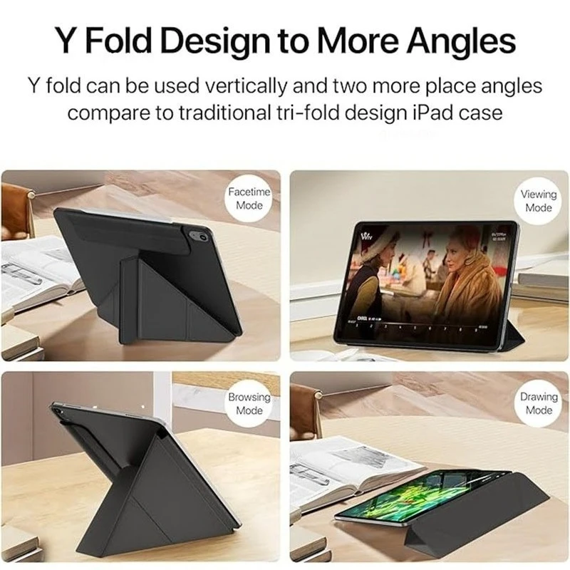Premium Magnetic Foldable Flip Case - Durable Protective Tablet Cover (12.5 Inch)