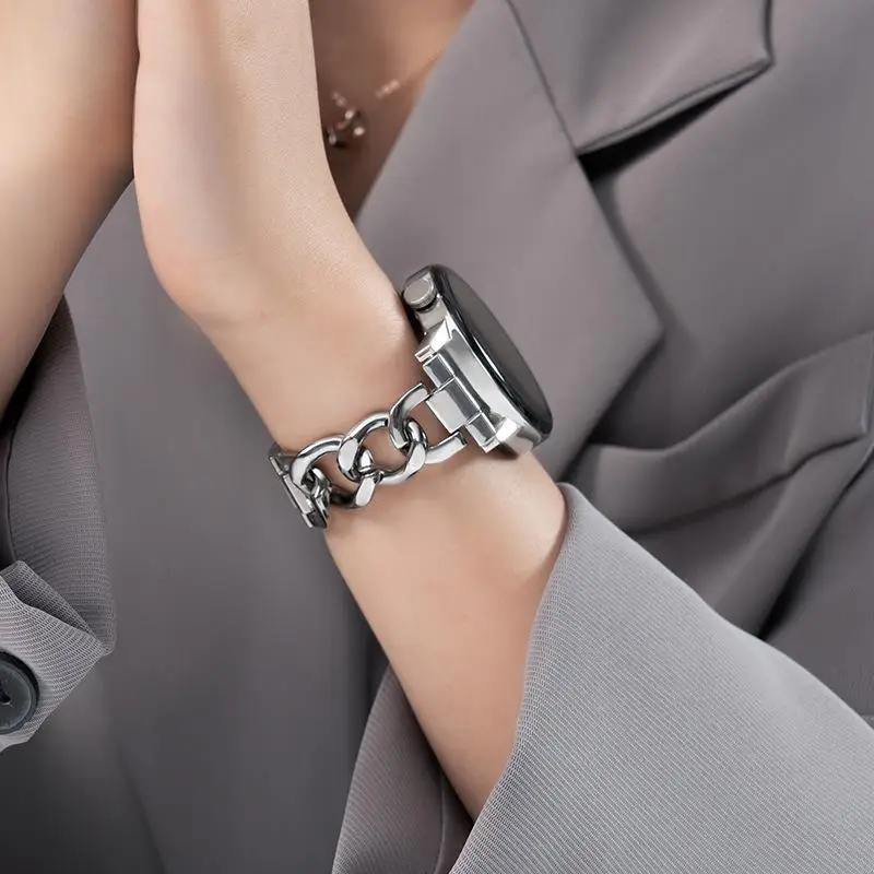Elegant 20mm Stainless Steel Slim Bracelet Strap