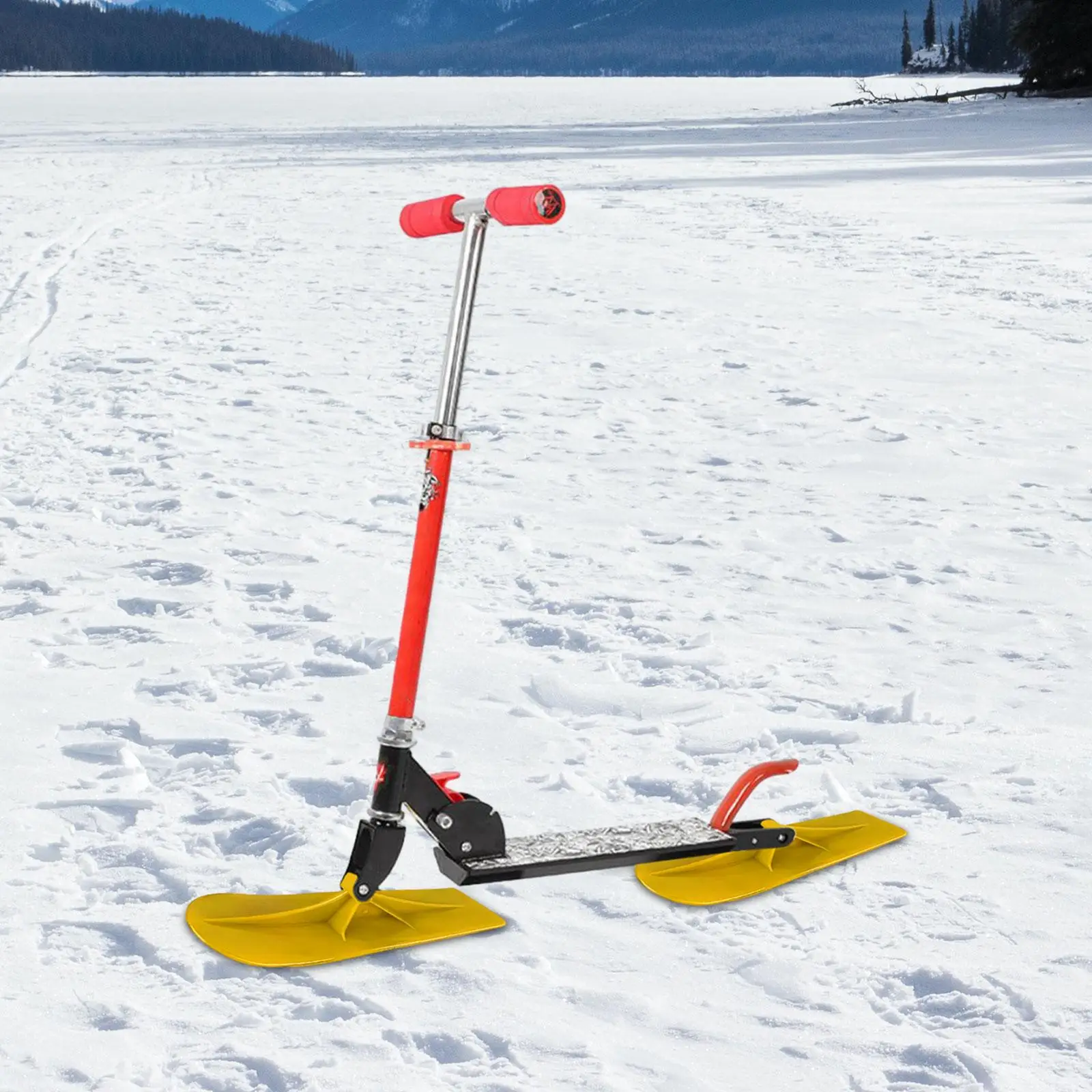 2Pcs Snow Scooter Sled Board Ski Board Sleigh Toboggan Replacement Ski Sledge