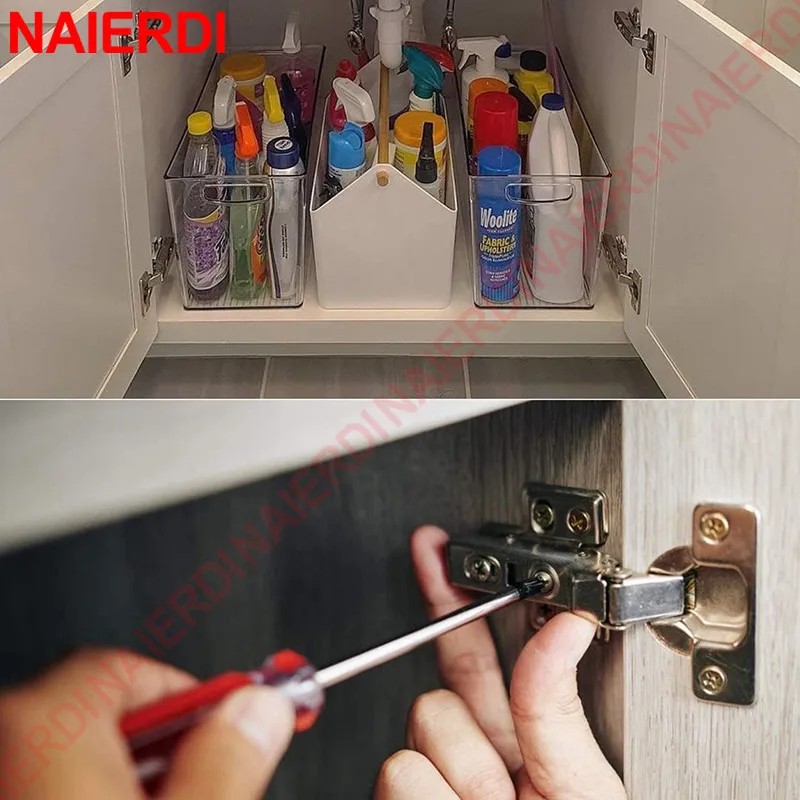 Cabinet Hinges Cabinet Door Hinges Cabinet Door Damper 8/10/12PCS Stainless Steel Hydraulic for Kitchen Cupboard Furniture