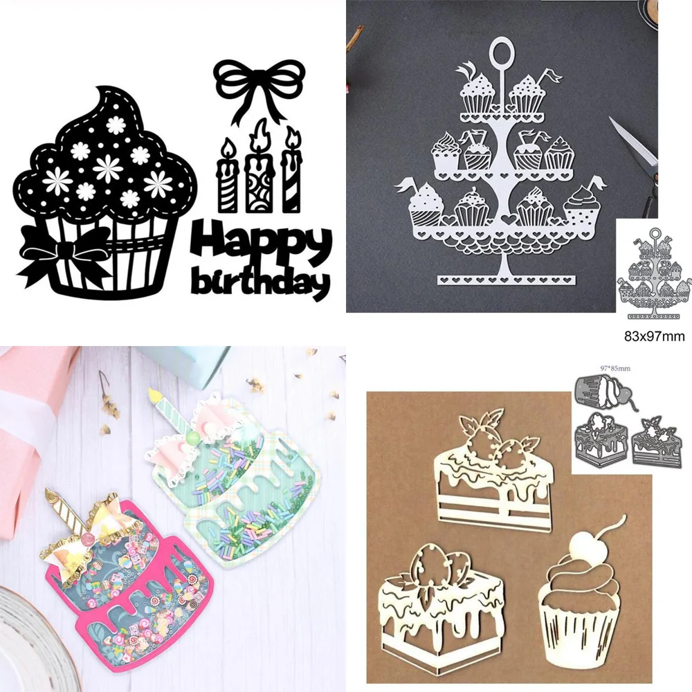Happy Birthday Letter Metal Die Cuts,Big Words Happy Birthday Frame Background...