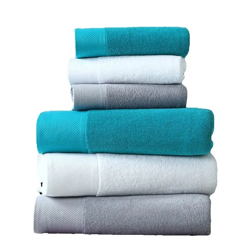 AHSNME Embroidery Hotel SPA Nail Salon Barber shop Durable Brown Blue Purple face towel large face towel large bath