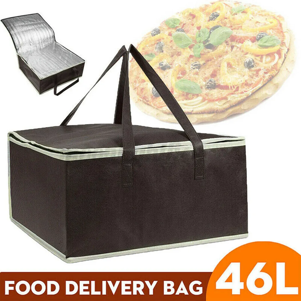 Food Pizza Delivery Insulated Bag Waterproof Camping Warmer Cold Thermal Bag Non-woven Fabric Storage Bag 3