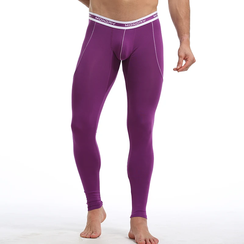 Description Picture 4 of itemLong Johns Underpants Man Thermal Underwear Men Pajamas Winter Men's Pajama Pants Warm