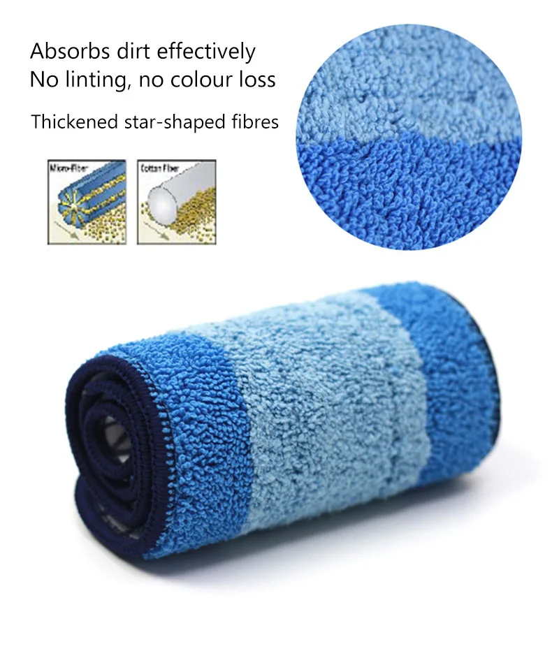 2/4 Pack Replacement Microfiber Cleaning Pad for Bona Mop Floor Cleaner 18 Inch Mop Cloth Washable & Reusable Spray Refil