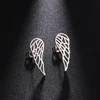 Simple Hollow Wing Stud Earrings 2022 New Stainless Steel Women Earrings Trend Charm Jewelry Accessories 2