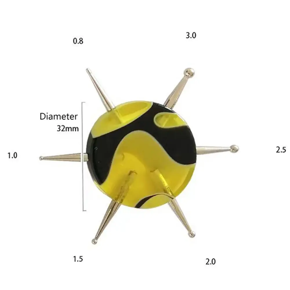 Black Nail Tools Nail Point 6 Head Point Drill Pen Nail Drill Point Nail Art Dotting Tools Dot Painting 6