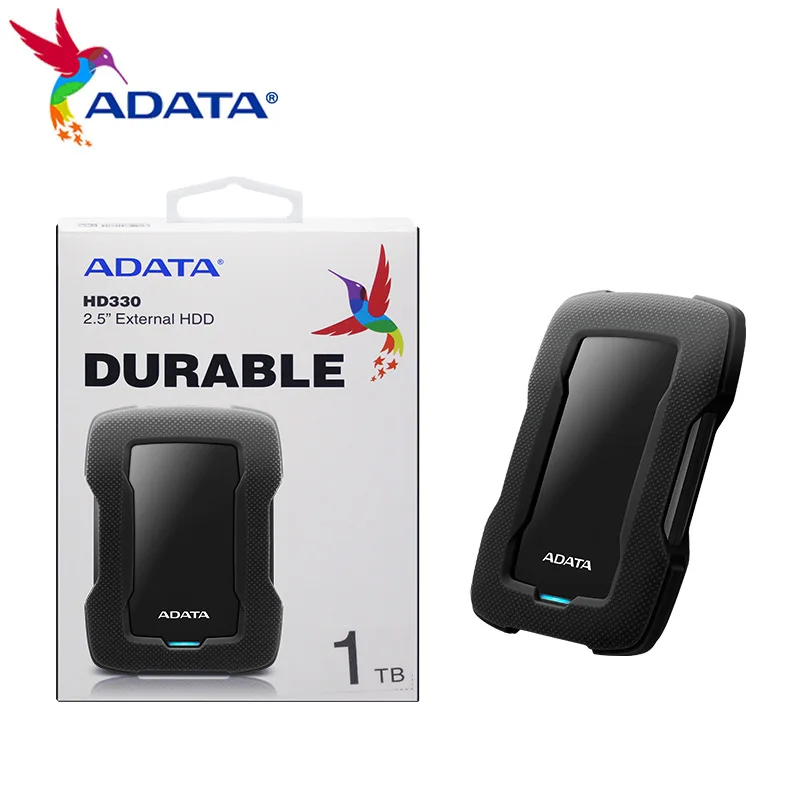 100% Original ADATA HD330 HDD External Hard Drive Disk 2TB 1TB High Speed 2.5 inch For Desktop Laptop PC