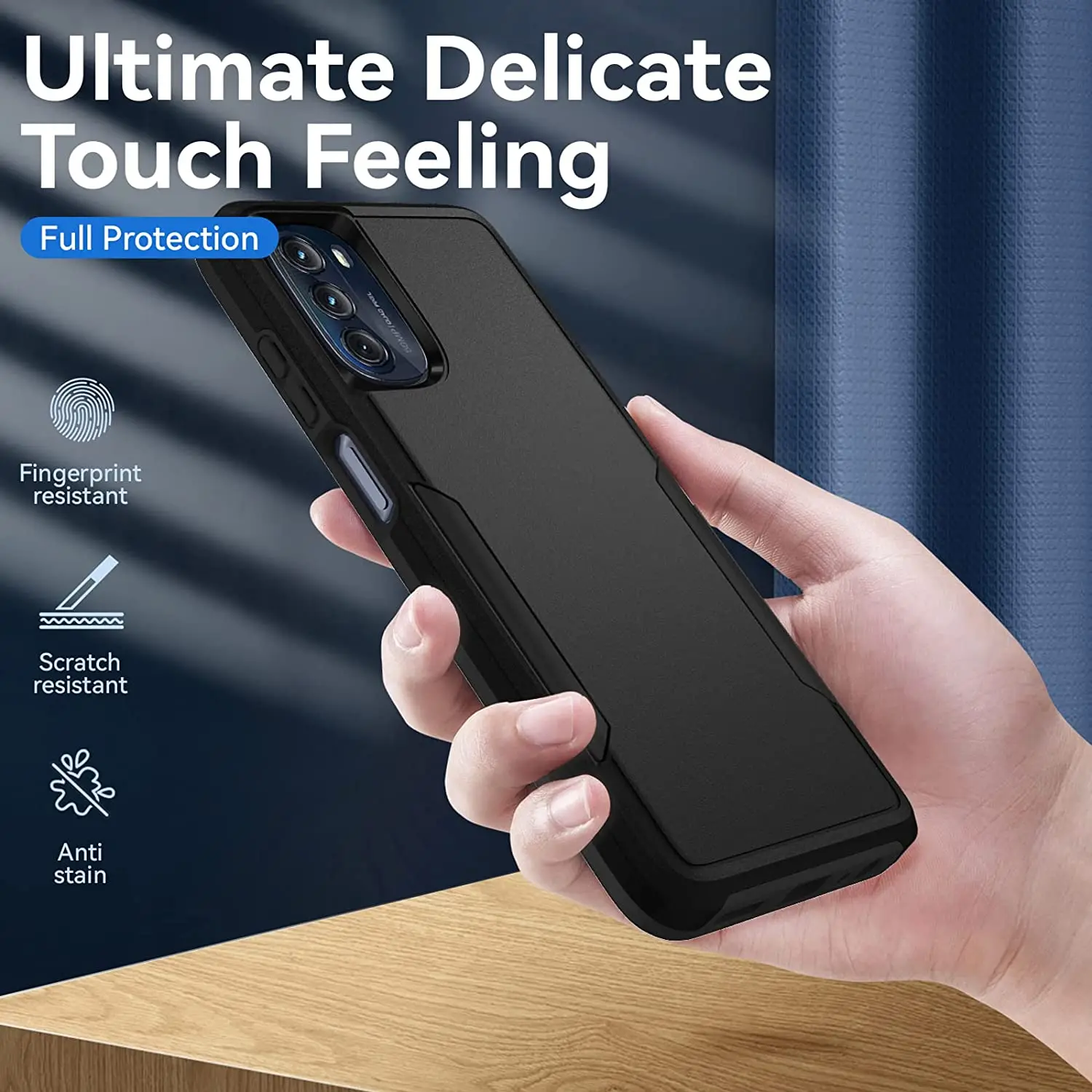 Rugged Dual-Layer Shockproof Protective Case with Screen Protector