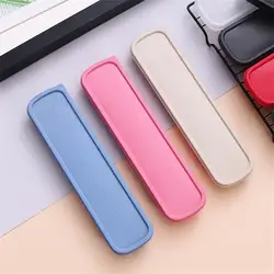 Wheat Straw Tableware Box Multicolor Portable Cutlery Case Spoon Fork Storage Box Students Household Dinnerware Bag Kitchen Tool