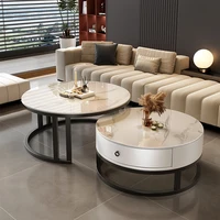 Table d'appoint de Style élégant et esthétique de luxe, Design peu encombrant, Tables basses créatives, meubles de salon 6