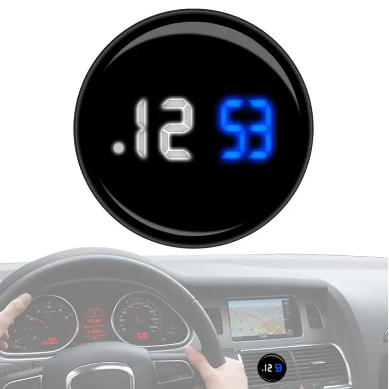 Tiny Digital Clock Dashboard Clock For Car Stick On Touch Control Orologi Per Auto Convertibile Suv Travel Camper Auto Car