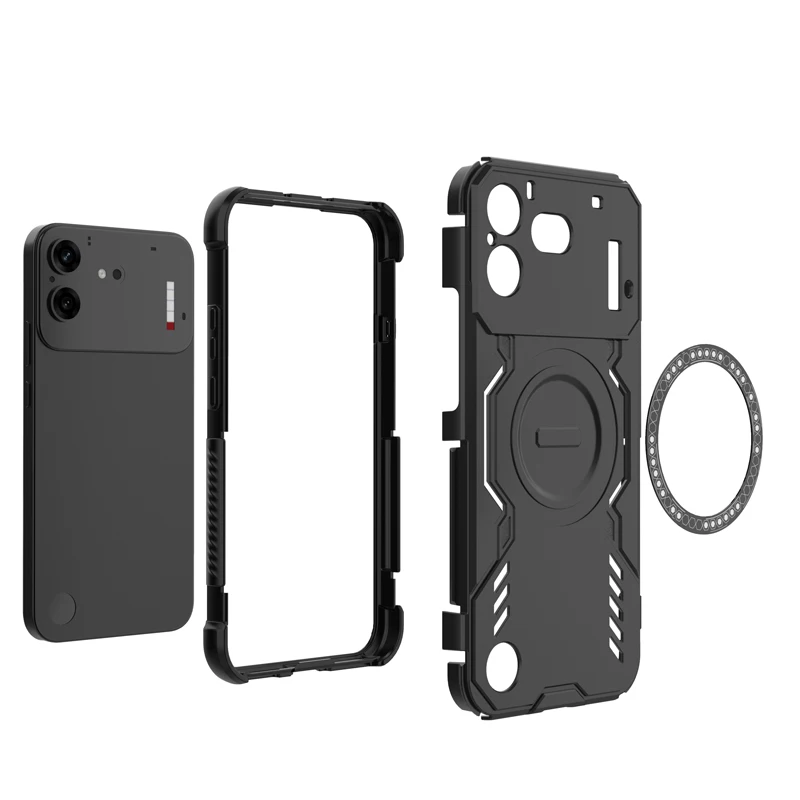 Enhanced Magnetic Wing Protective Case with Wireless Charging Compatibility